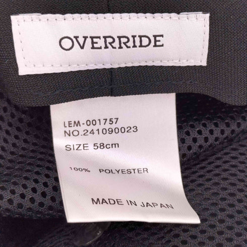 オーバーライド override PE POPLIN ROLL CAP ロール キャップ メンズ  58cm